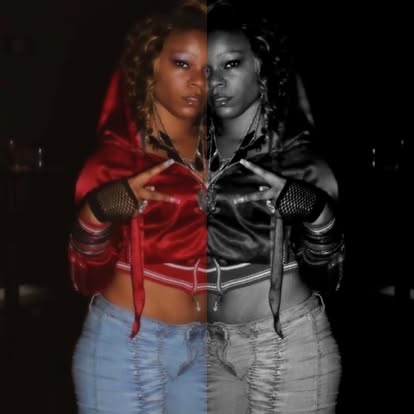 Keshia Kash split tone image